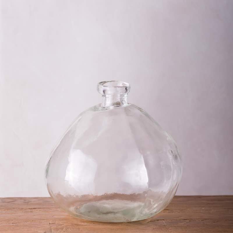 Recycled Round Glass Balloon Vase, 13